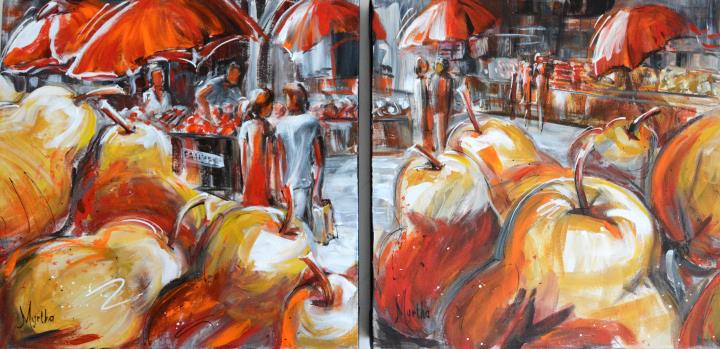 Au Marché public Vendu/Sold