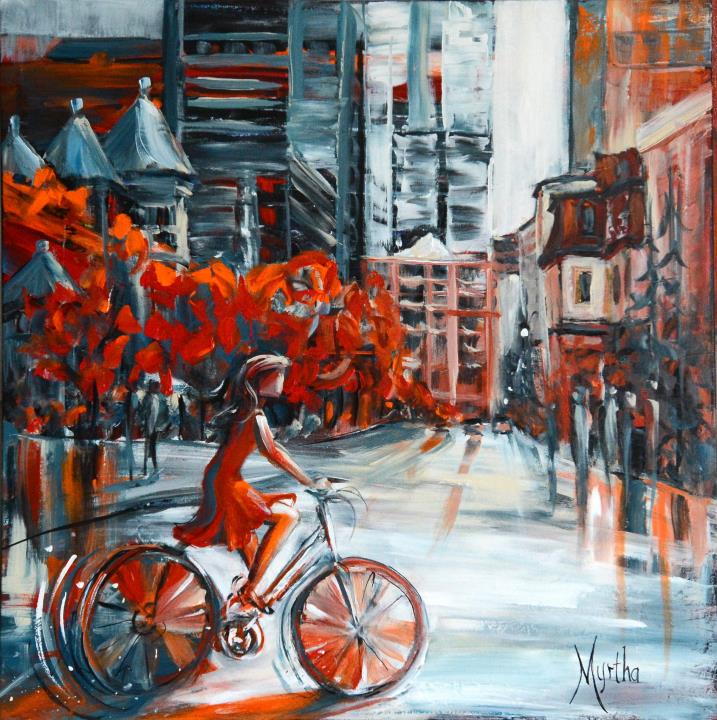 Mile-End à vélo Vendu/Sold