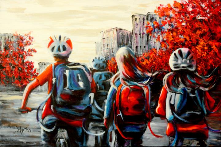 Retour de l'école - Vendue/Sold