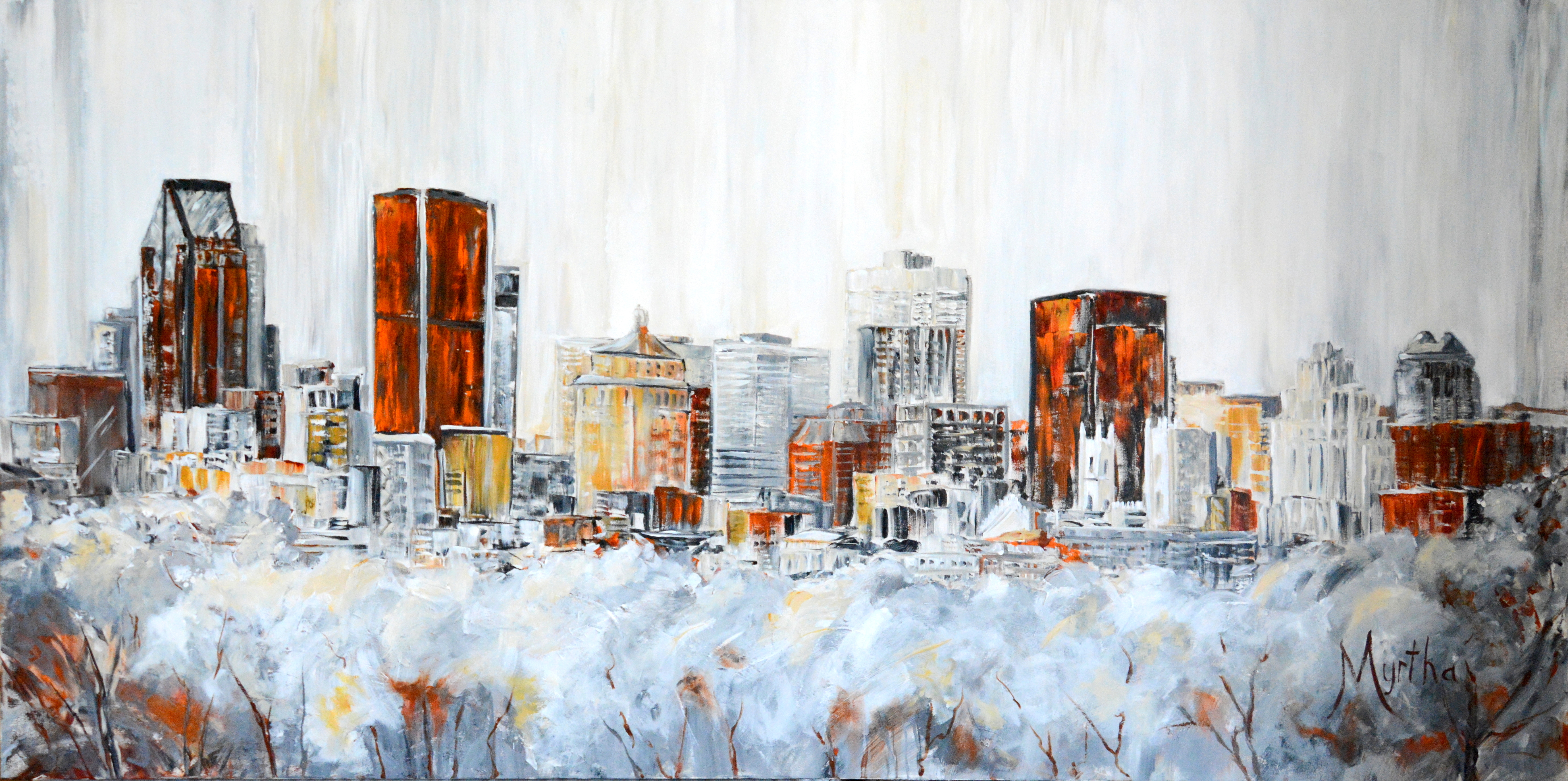 Aube sur Montréal - Vendue/Sold