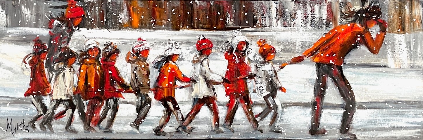 Tuques et flocons - Vendue/Sold