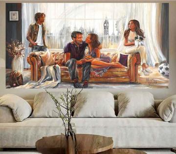 Image de la toile « Souvenirs de Londres » de Myrtha Pelletier