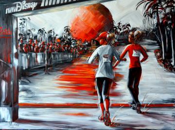 Image de la toile « Run Disney  Vendu/Sold » de Myrtha Pelletier
