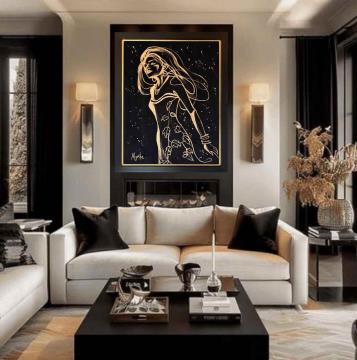 Image de la toile « Sous les étoiles » de Myrtha Pelletier