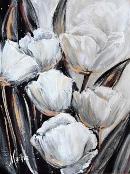 Image de la toile « Tulipes » de Myrtha Pelletier